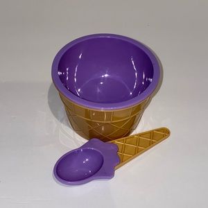 2 for $10 Perfect Size Ice Cream Bowl w/ Spoon